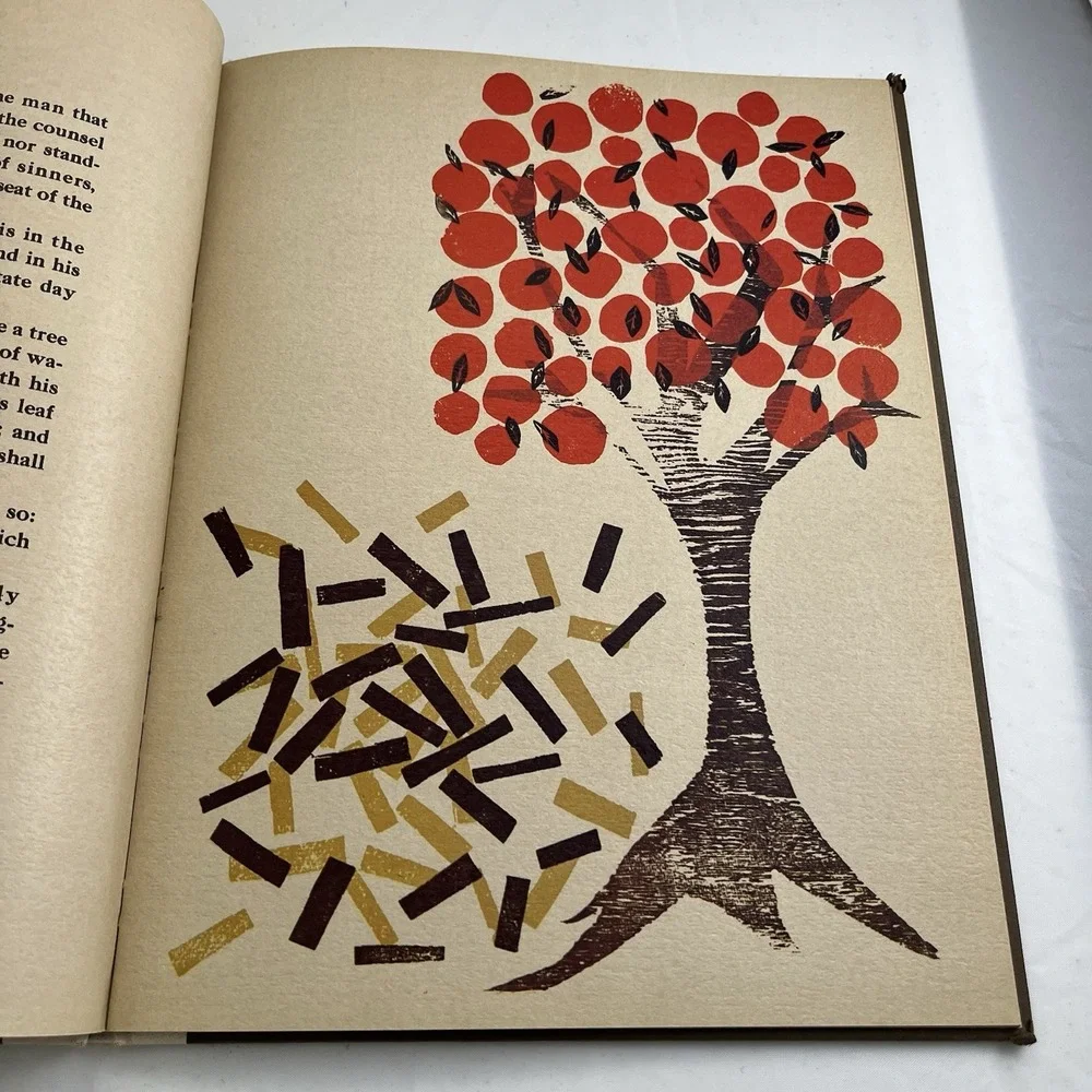Charles Knowles 1962 1st Edition Vintage Illustrated Art Woodcuts The Psalm Book